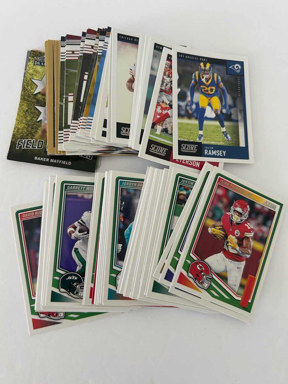 Lot of 82 NFL Vintage Football Sports Cards Bundle